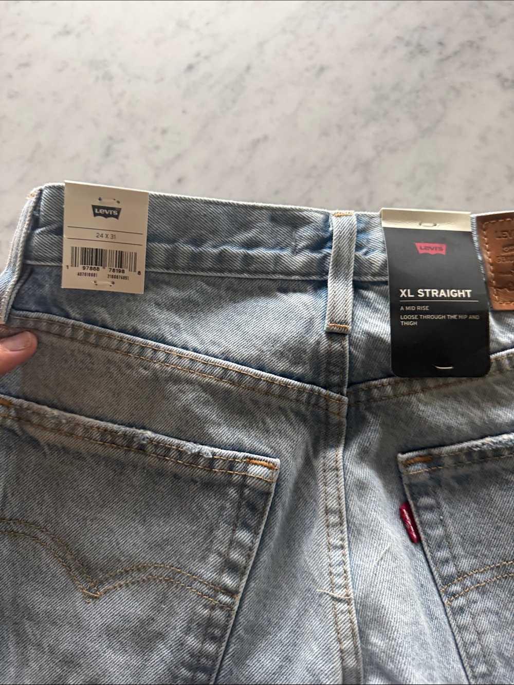 Levi's Light Blue XL Straight Leg Jeans size 24 x 31